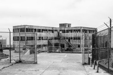 Alcatraz hapishane San Francisco Island'da görünümünü