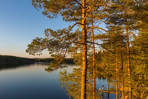 Finlandiya Lakeland sonbaharda