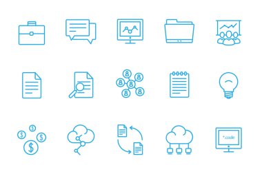 İş simgeleri hattı