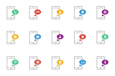 Smartphone ileti simgesi