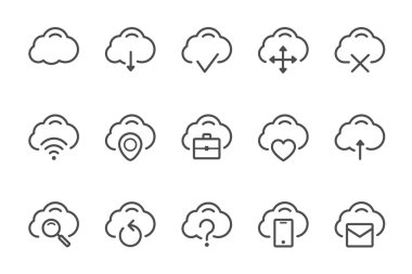 bulut simgesi hattı