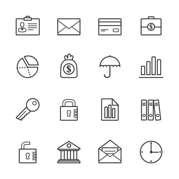 Financiën pictogram lijn — Stockvector