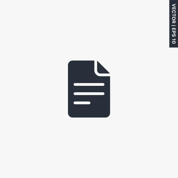 Документ Файл Піктограма Преміум Якості Концепція Векторного Логотипу Веб Графіки — стоковий вектор