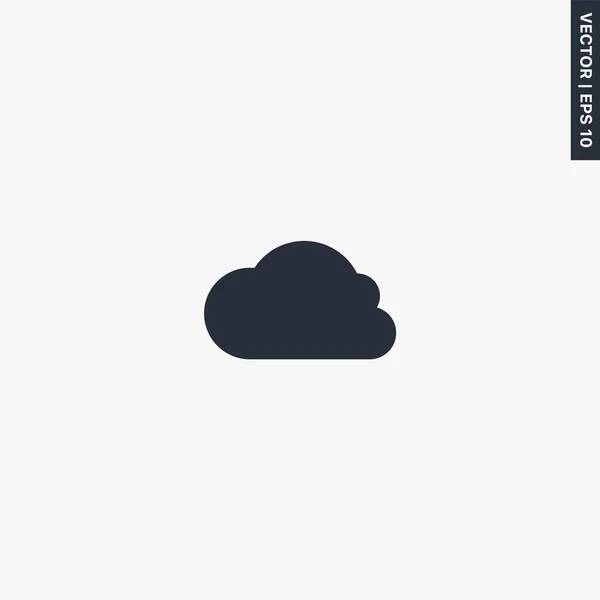 Nube Icono Plano Calidad Premium Concepto Logotipo Vectorial Para Gráficos — Vector de stock