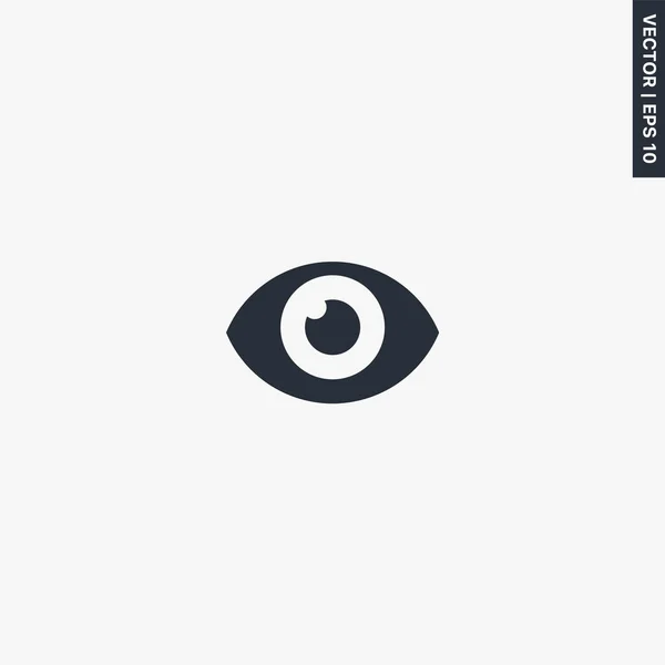 Eye View Premium Kwaliteit Flat Icon Vector Logo Concept Voor — Stockvector