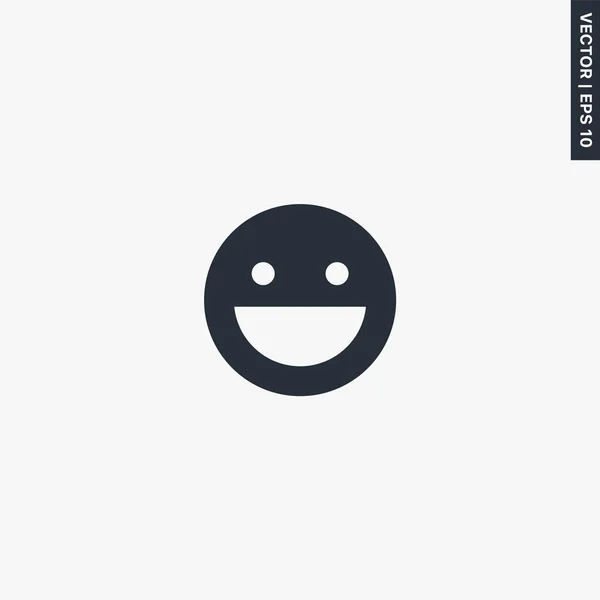 Щасливі Емоції Високоякісна Плоска Іконка Концепція Векторного Логотипу Веб Графіки — стоковий вектор