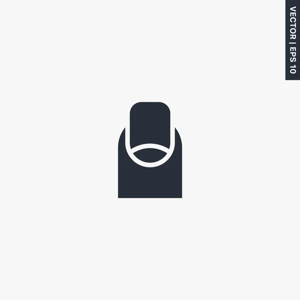 Ongle Icône Plate Qualité Supérieure Concept Logo Vectoriel Pour Les — Image vectorielle