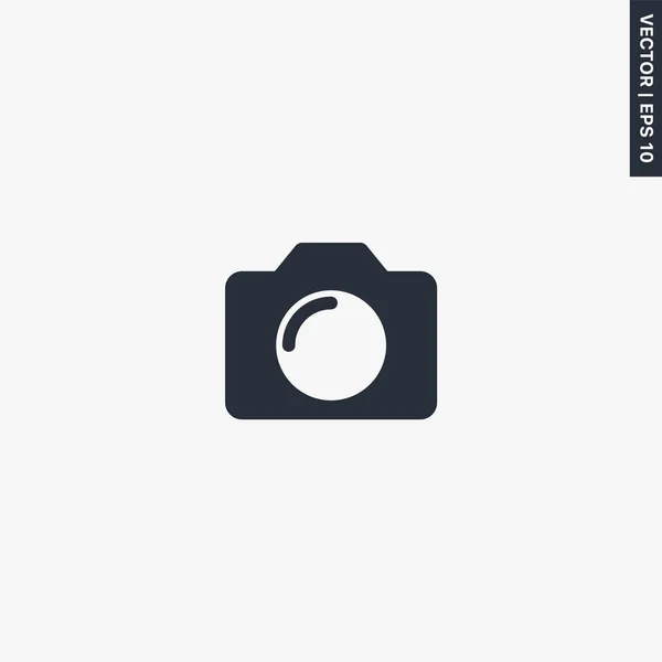 Câmera Fotográfica Ícone Plano Qualidade Premium Conceito Logotipo Vetorial Para — Vetor de Stock