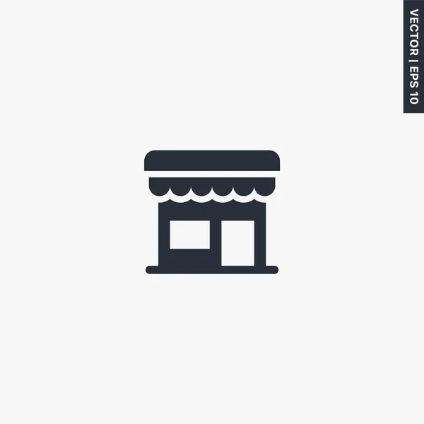 Boutique Icône Plate Qualité Supérieure Concept Logo Vectoriel Pour Les — Image vectorielle