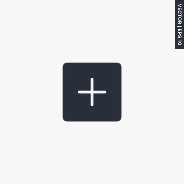 Hinzufügen Premium Qualität Flache Symbol Vektor Logo Konzept Für Webgrafik — Stockvektor