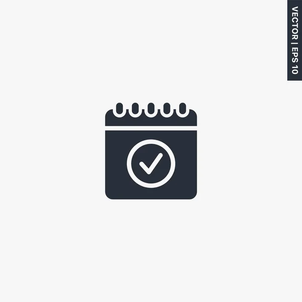Kalendertag Flaches Symbol Premium Qualität Vektor Logo Konzept Für Webgrafik — Stockvektor