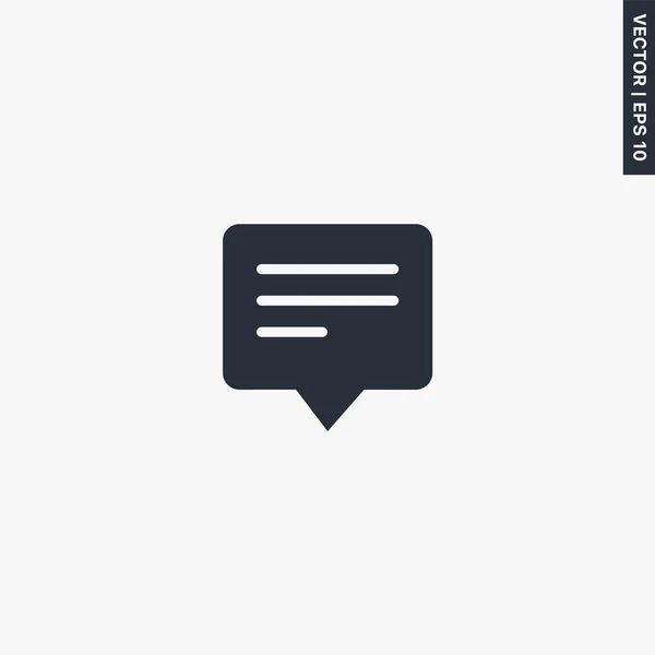 Mensaje Sms Calidad Premium Icono Plano Concepto Logotipo Vectorial Para — Vector de stock