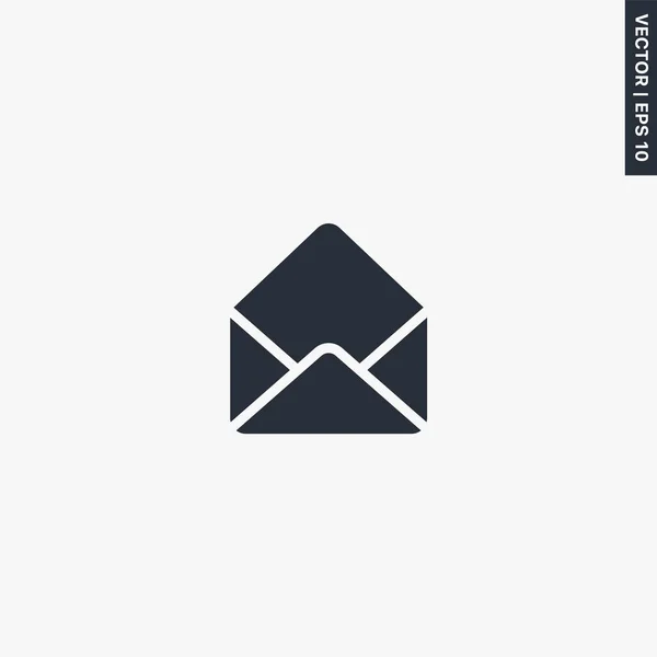 Open Envelop Premium Kwaliteit Flat Icon Vector Logo Concept Voor — Stockvector