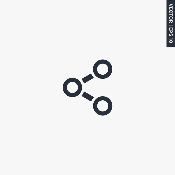 Share Premium Kwaliteit Platte Pictogram Vector Logo Concept Voor Web — Stockvector