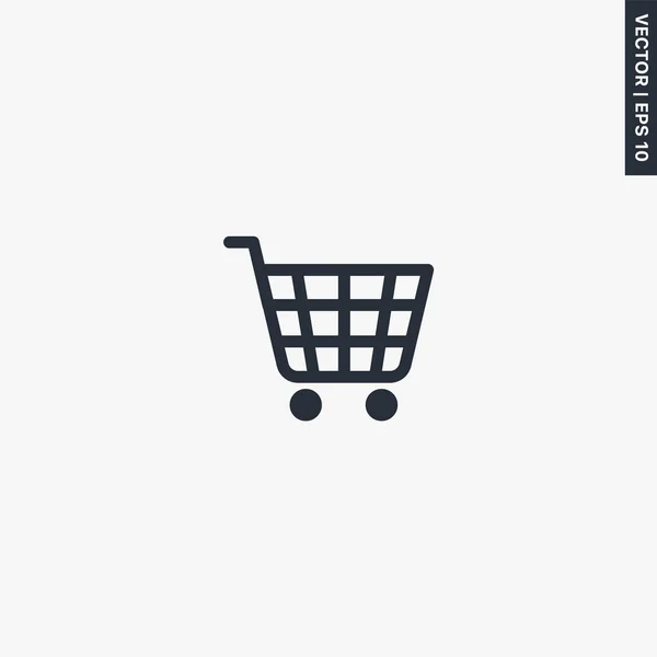 Shopping Cart Premium Quality Flat Icon Vector Logo Concept Web — Stock Vector
