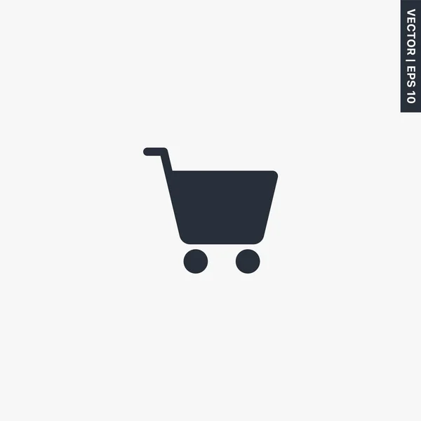 Shopping Cart Premium Quality Flat Icon Vector Logo Concept Web — Stock Vector