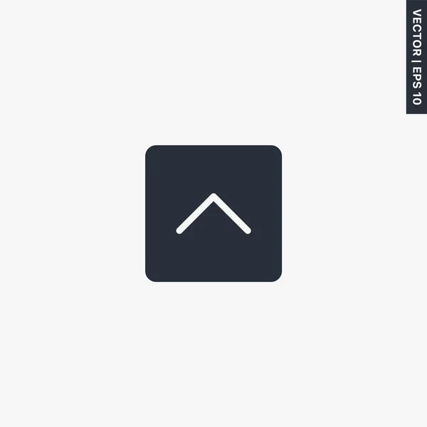 Omhoog Premium Kwaliteit Flat Icon Vector Logo Concept Voor Web — Stockvector