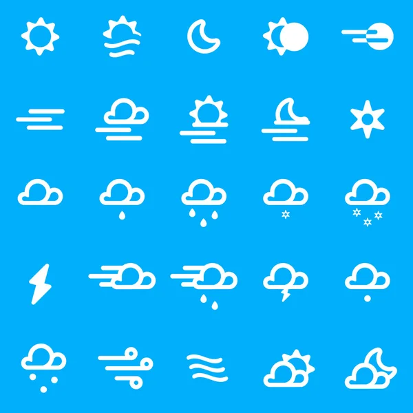 Icone meteo — Vettoriale Stock