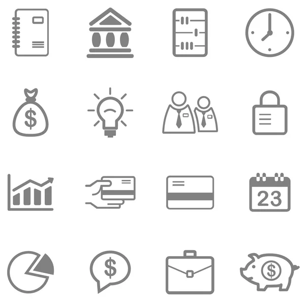 Iconos de negocios — Vector de stock