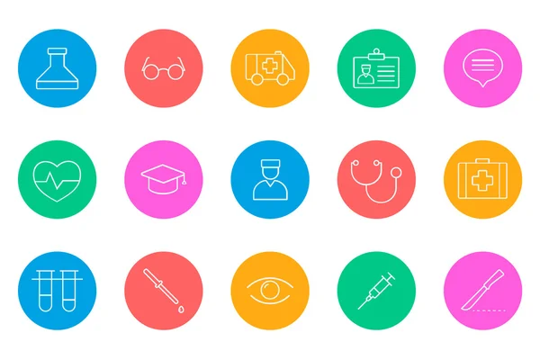 Medical icons vector — Stock Vector