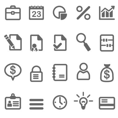 iş simgeler vektör