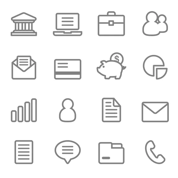 Business Icons Linie — Stockvektor