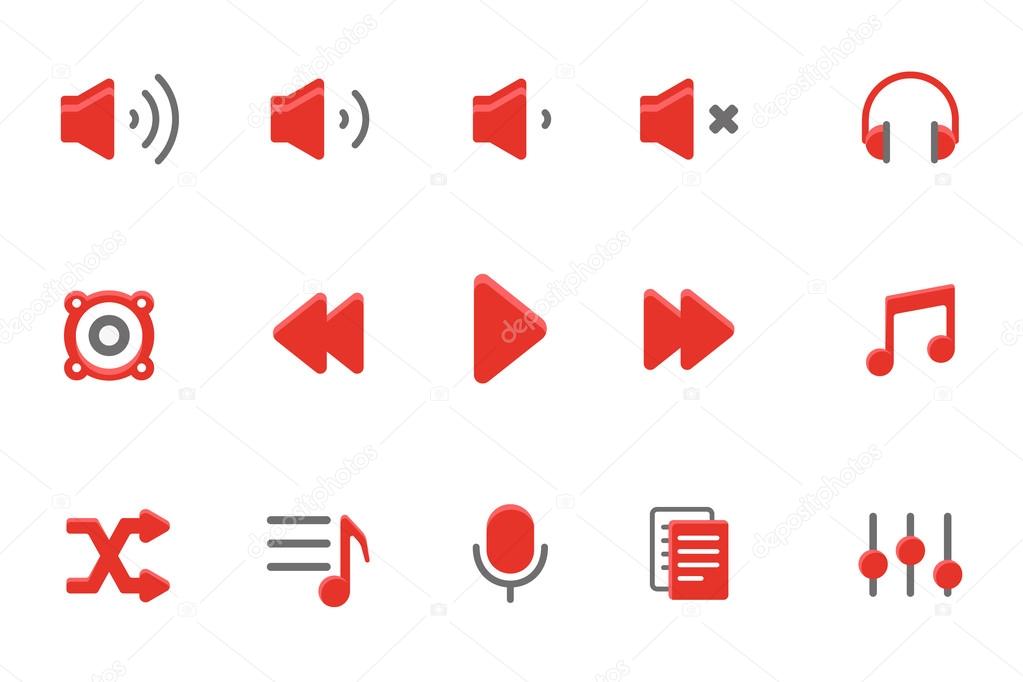 music icons, player icon