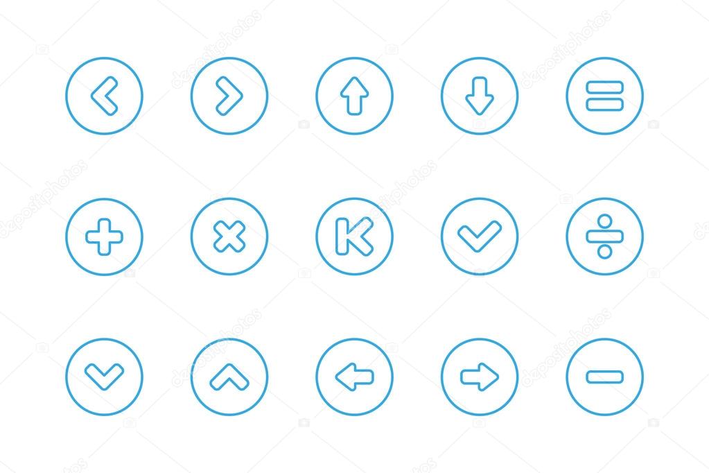 Signs Control Line icons