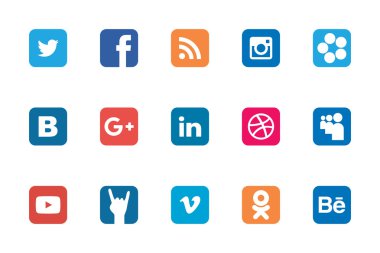 Social Rounded Rectangle icon clipart