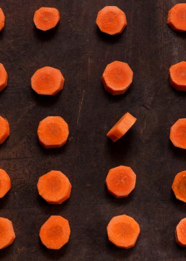 taze havuç dilimleri