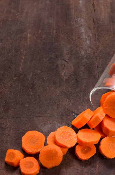 carrot slices in the form of heart