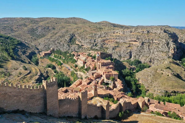 Albarracin Város Teruel Tartomány Spanyolország — Stock Fotó