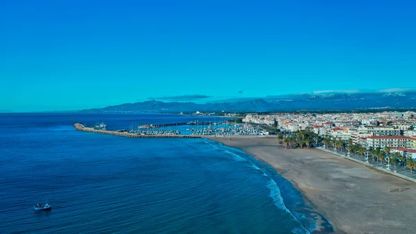 Cambrils Limanı Baix Kampı Costa Dorada Tarragona Katalonya Spanya — Stok fotoğraf