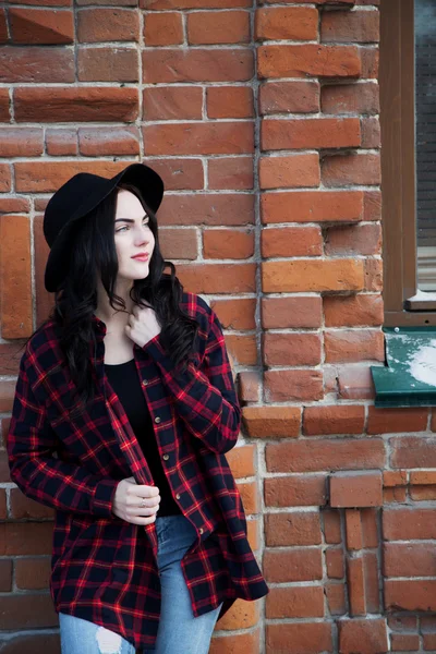 Ragazza con il cappello — Foto Stock