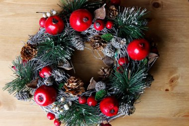 Tatil dekorasyon Noel çelenk