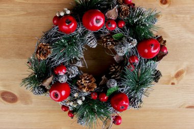 Tatil dekorasyon Noel çelenk