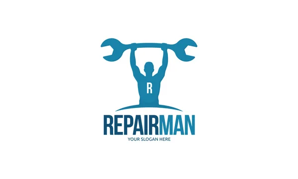 Logo des Reparaturmannes — Stockvektor