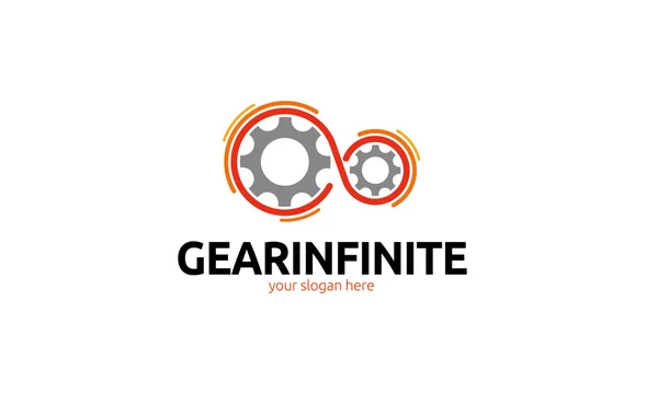 Gear Infinite Logo — Stock Vector