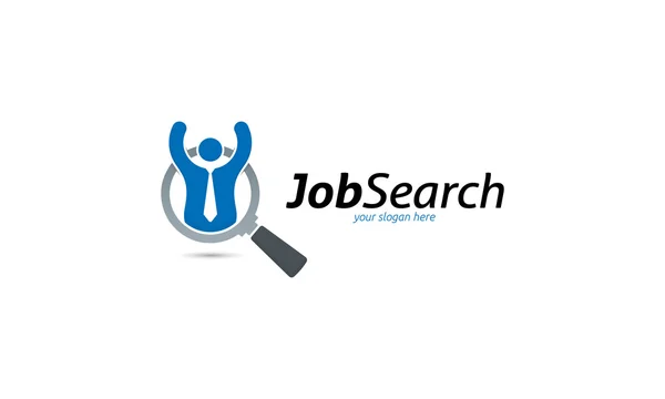 Logo hledání zaměstnání — Stockový vektor