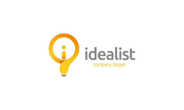 Idealist Logo — Stock Vector
