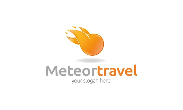 Logo de voyage Meteor — Image vectorielle