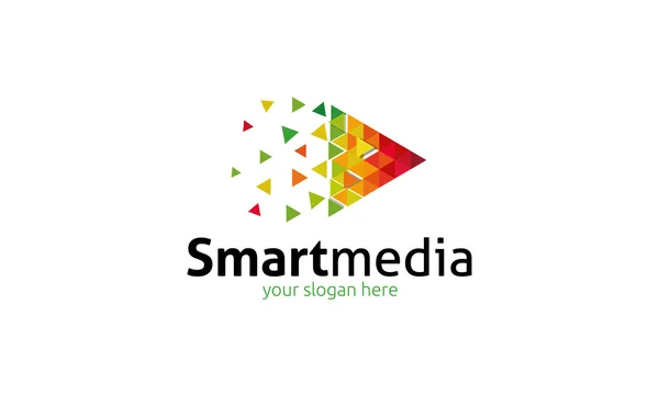 Smart Media Logo — Stock Vector