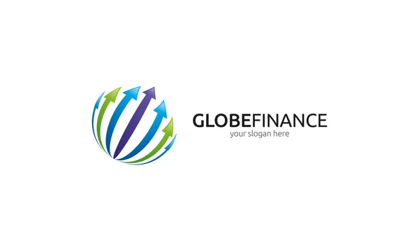 Globe Finance Logo — Stock Vector