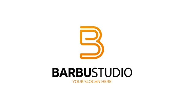 Barbu Studio Logo — Stock Vector