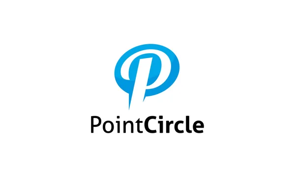 Point Circle Logo — Stock Vector