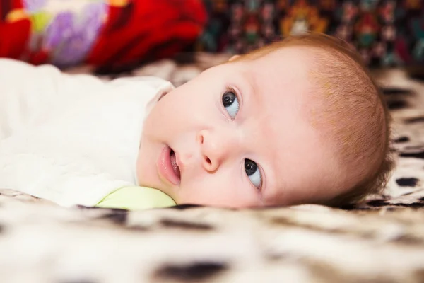 Cara de lindo bebé de 4 meses —  Fotos de Stock