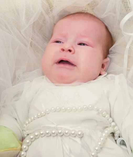 Bebé recién nacido llora — Foto de Stock