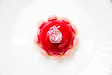 lezzetli tatlı taze çilek ile