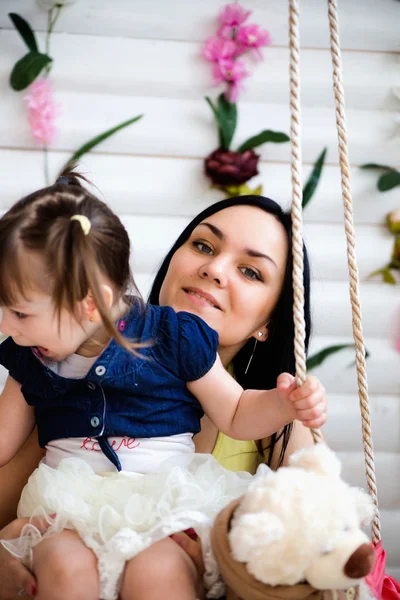 Ibu dan anak yang bahagia — Stok Foto