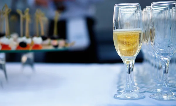 Glas champagne. — Stockfoto